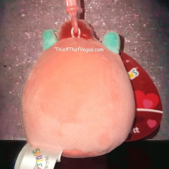 Squishmallow clip orange teal Willett monster Valentine - Picture 2 of 2